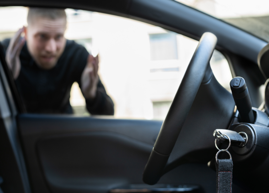 What should you do when you leave your keys inside your car?